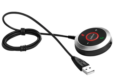 Jabra Evolve 80 Controller mit USB-Kabel schwarz und silber