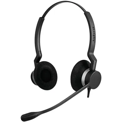 Jabra BIZ 2300 Duo USB UC Kopfhörer mit Mikrofon Schwarz