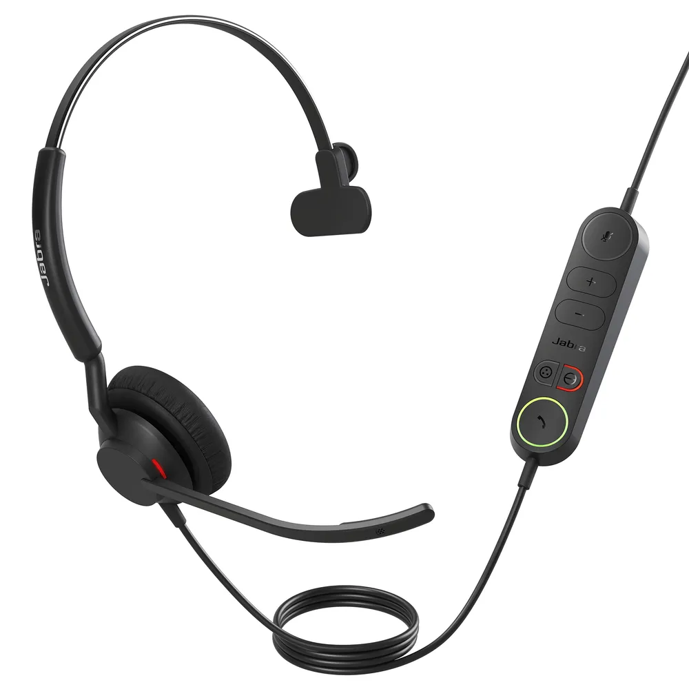 Auriculares Jabra Engage 40 con cable USB Type-A, Bluetooth, centro de llamadas, cancelación de ruido, negro