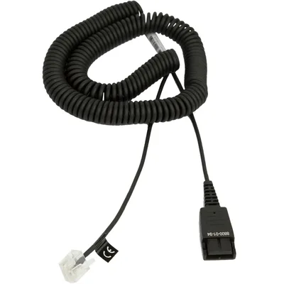 Kabel Jabra 8800-01-94 für Telefone Open Stage, 2 m, schwarz spiralförmig
