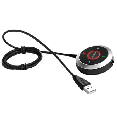 Bediengerät Jabra Evolve 40 USB Kabel, Audio, Verkabelt, Tasten, Schwarz