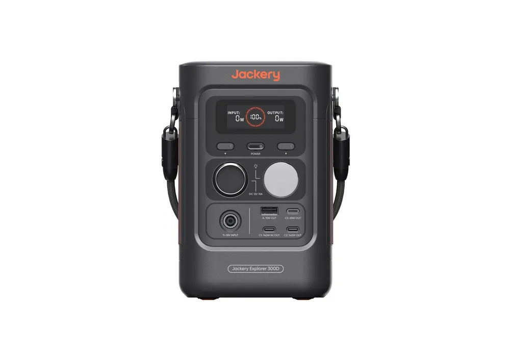 Jackery Explorer 300D tragbare Powerstation 288Wh LFP-Batterie, 300W DC Power, 2x USB-C bis 140W, Powerbank für Camping, Reisen & Wohnmobile 15000 mAh (12 V)