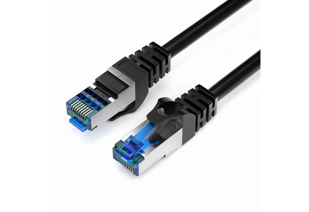 JAMEGA CAT 7 Patchkabel Ethernet RJ45 Netzwerkkabel Rohkabel LAN Kabel LAN-Kabel, CAT.7, RJ-45 Stecker (Ethernet) (1500 cm)
