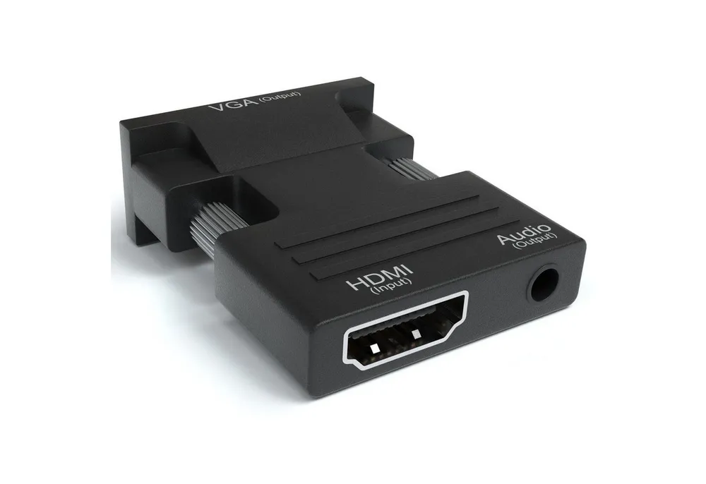 JAMEGA HDMI zu VGA Adapter HDTV 1080p Konverter Audio & Videokabel für PC, HDMI-Adapter