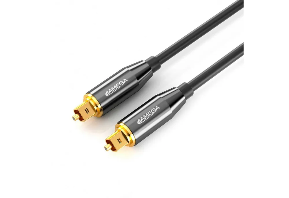 JAMEGA Toslink Kabel Optisches Audio Digitalkabel LWL SPDIF Audio-Kabel, S/PDIF, Toslink (150 cm)