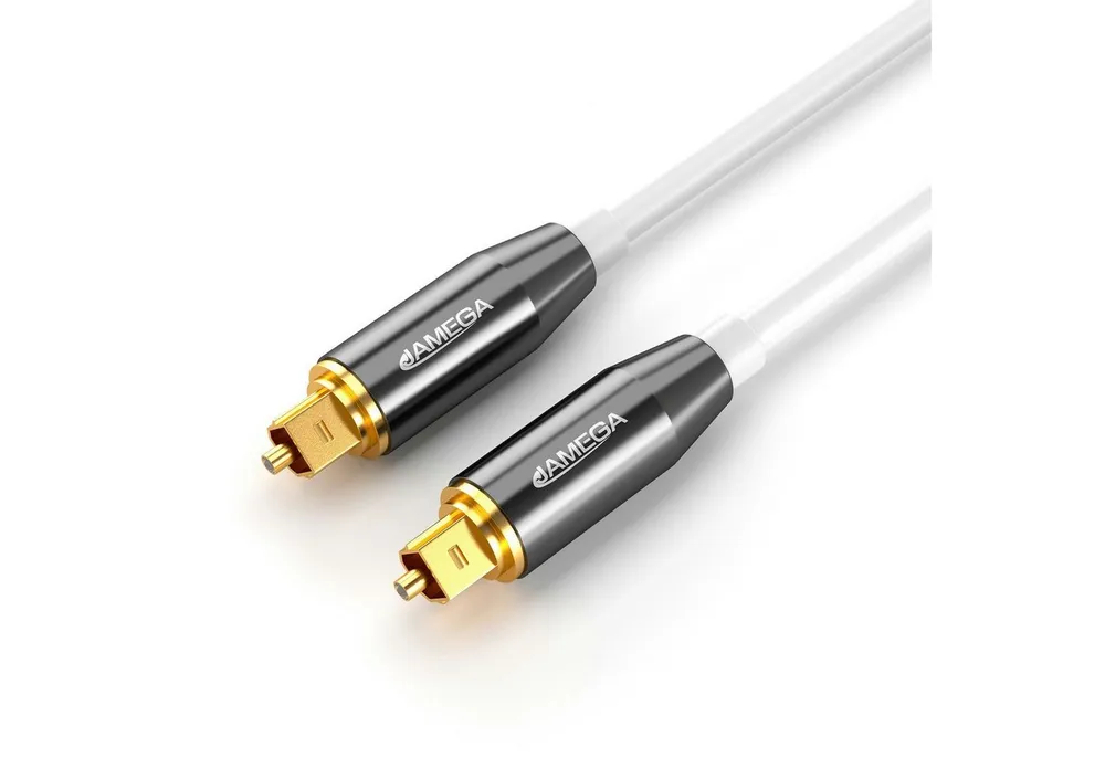 JAMEGA Toslink Kabel Optisches Audio Digitalkabel LWL SPDIF Audio-Kabel, S/PDIF, Toslink (50 cm)