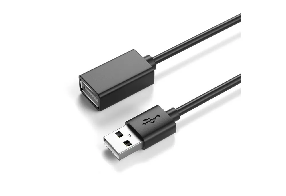 JAMEGA USB 2.0 Verlängerungskabel, USB-A Stecker zu USB-A Buchse Erweiterung USB-Kabel, USB, USB A (50 cm)