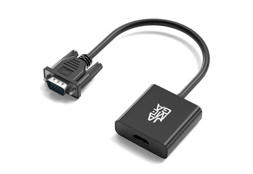 JAMEGA VGA auf HDMI Adapter Audio-Untersützung 1080P Auflösung VGA zu HDMI HDMI-Adapter