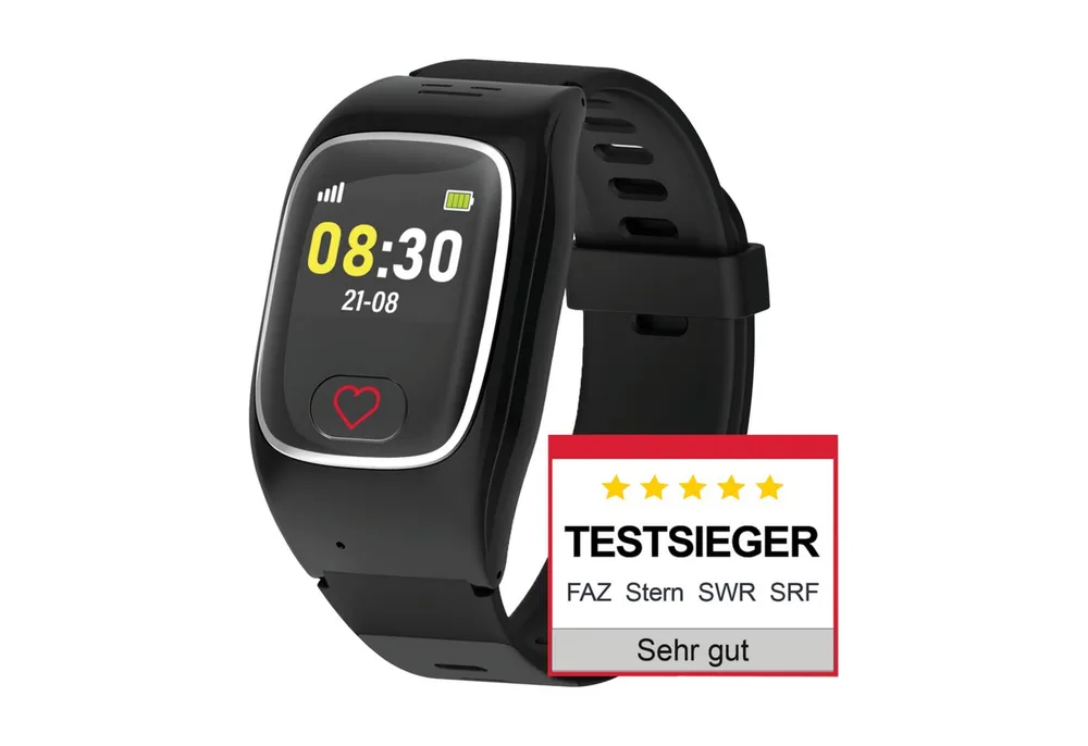 JAMES B8 Senioren Smartwatch Notrufuhr SOS & GPS Smartwatch