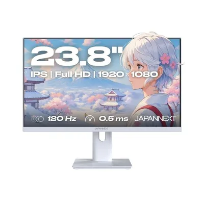 JAPANNEXT JN-IPS238G120F-HSP-W 23,8" IPS FullHD 120Hz Höhenverstellbar FreeSync