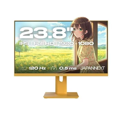 JAPANNEXT JN-IPS238G120F-HSP-YE 23,8" IPS FullHD 120Hz Höhenverstellbar FreeSync