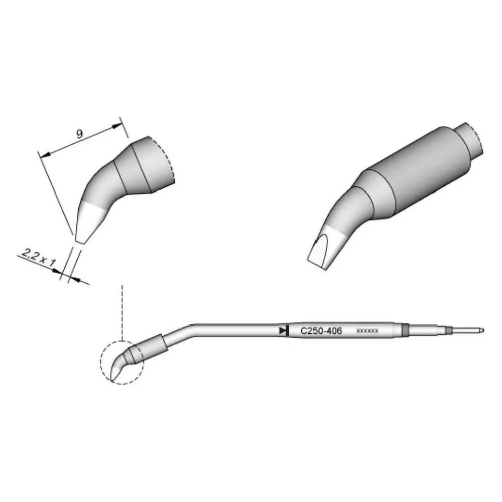 JBC C250406 Lötspitze Meisselform