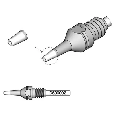 JBC Entlötspitze Serie D530, D530002/0.8 mm, 1.8 mm, Pincleaning