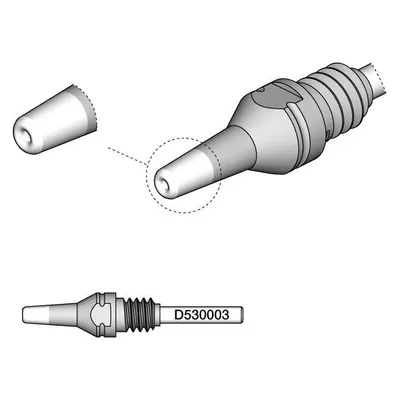 JBC Entlötspitze Serie D530, D530003/1.0 mm, 2.7 mm, Pincleaning