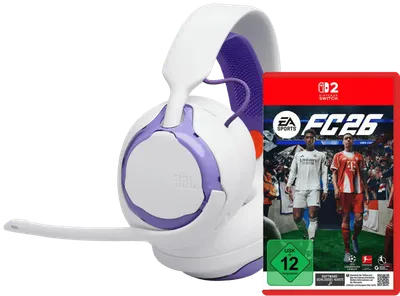 JBL Quantum 250 Weiß + FC 26 Nintendo Switch 2