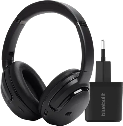 JBL Tour One M2 Schwarz + BlueBuilt Quick-Charge-Ladegerät mit USB