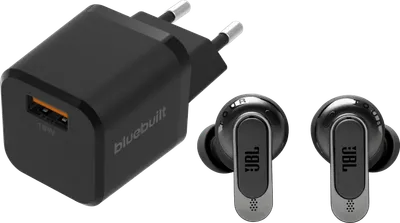 JBL Tour Pro 3 Schwarz + BlueBuilt Quick-Charge-Ladegerät