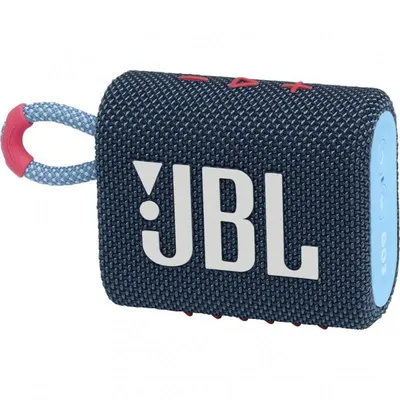 JBL GO 3 Bluetooth-Lautsprecher Blau/Rosa