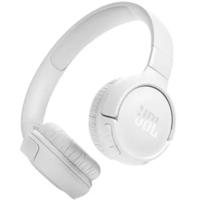 JBL Kabelloser Bluetooth 5.3 Kopfhörer mit Mikrofon und Pure Bass, Weiß