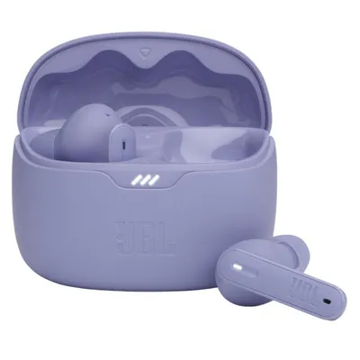 JBL Tune Beam Wireless-Kopfhörer mit aktiver Geräuschunterdrückung und Smart Ambient Purple