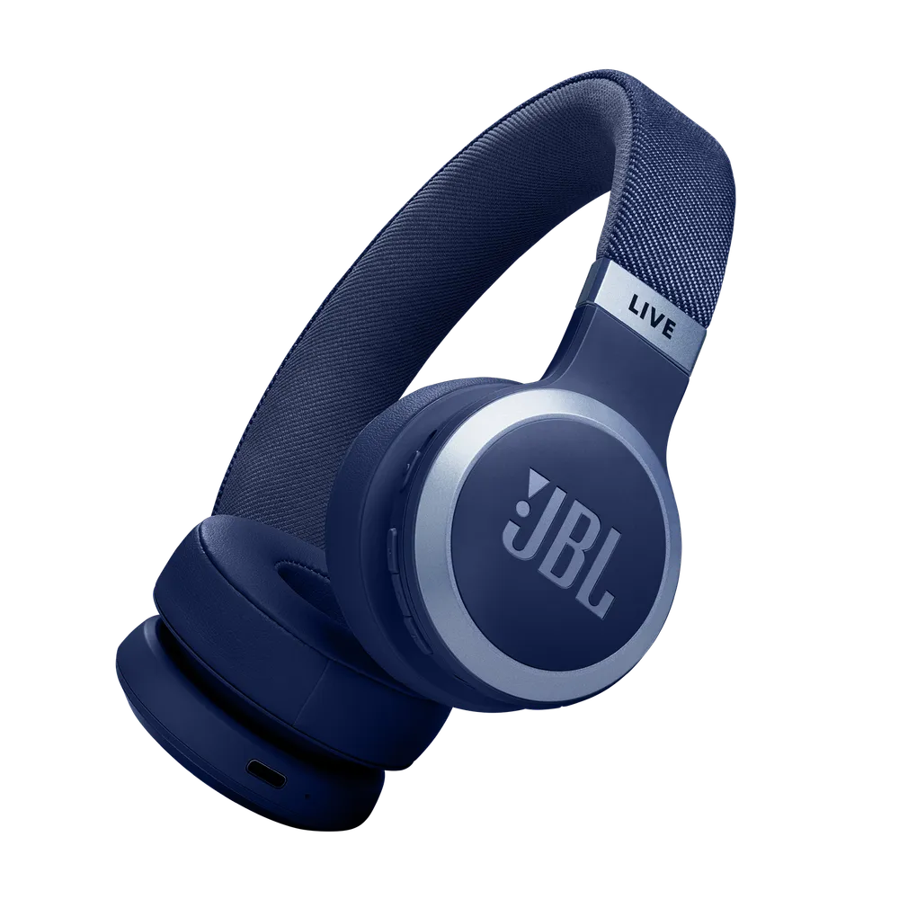 LIVE 670NC blau kabelloser On-Ear-Kopfhörer mit True Adaptive Noise Cancelling