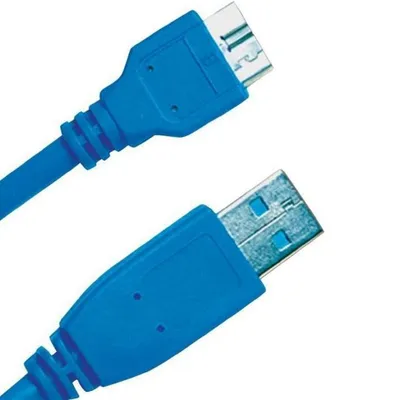 JJCables USB-A auf MicroUSB-B Stecker/Stecker-Kabel, 2 m, Blau