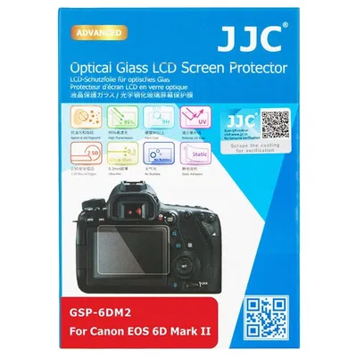 Displayschutz JJC Canon 6D Mark II Gehärtetes Glas 0,25 mm 9H