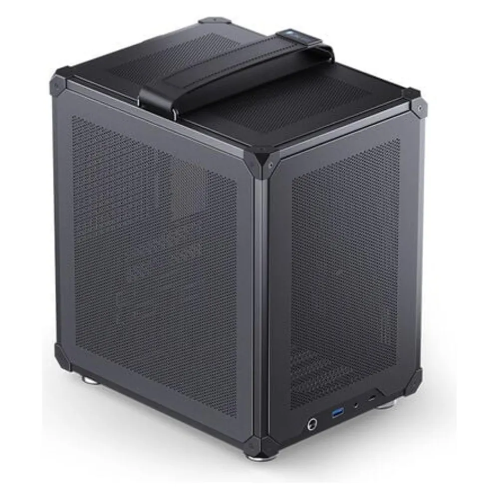 Gehäuse Mini-Tower Jonsbo C6-ITX Schwarz mit Gitterpaneelen