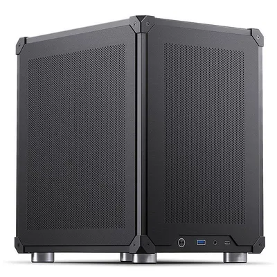 Gehäuse Mini-Tower Jonsbo C6-ITX Schwarz mit Gitterpaneelen