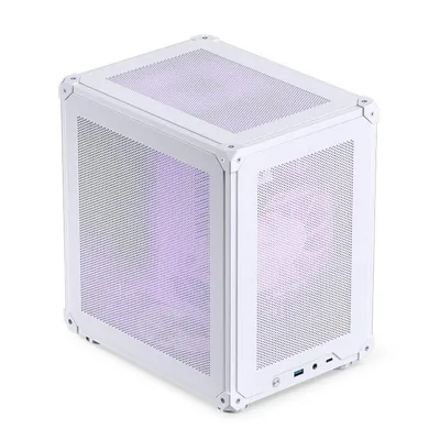 PC Gehäuse Jonsbo C6 Mini Tower Weiß ITX Micro ATX Gaming PC Gehäuse