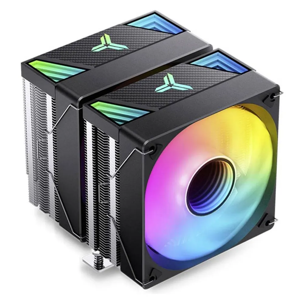 Kuhlung Luft Jonsbo Sockel Intel AMD 2x120mm CR-3000 ARGB Schwarz LED