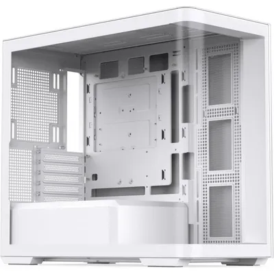 Gehäuse Jonsbo D300 Mid-Tower Weiß 270° Glas 10×120mm Lüfter-Kompatibel