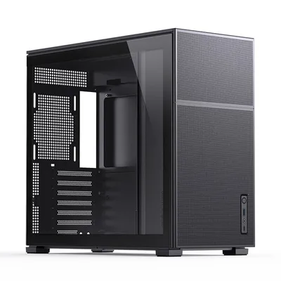 Jonsbo D41 MESH PC-Tower, Schwarz, ATX/Micro ATX/Mini-ATX, Mesh-Belüftung