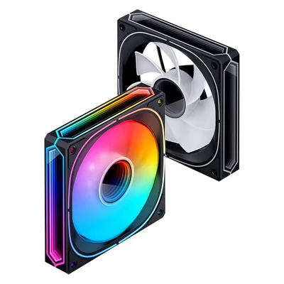 Ventilator Jonsbo FR-505BR 12 cm 800-1800 RPM Schwarz Weiß LED RGB