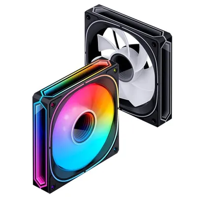 Ventilator Jonsbo FR-505BR 12 cm 800-1800 RPM Schwarz Weiß LED RGB