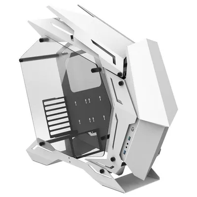 PC-Gehäuse Jonsbo MOD3 Weiß Aluminium ATX EATX ITX Gaming Glas