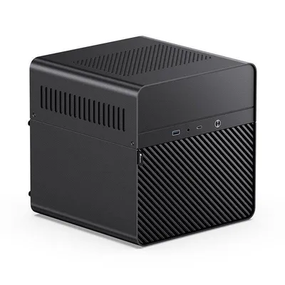 PC-Gehause Jonsbo N2 Schwarz Mini-ITX Aluminium Stahl Kompakt