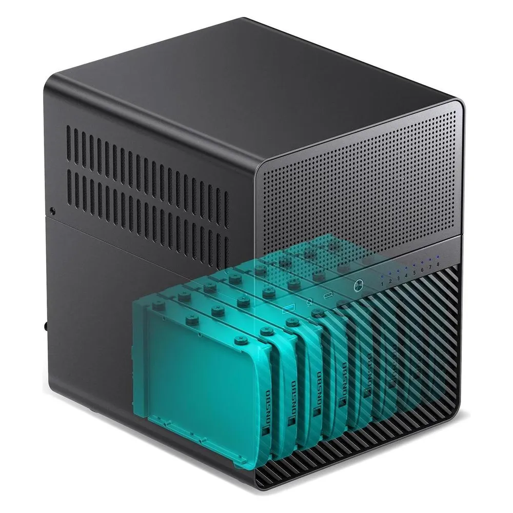 PC Gehäuse Jonsbo N3 Schwarz Mini Tower ITX Aluminium SFX