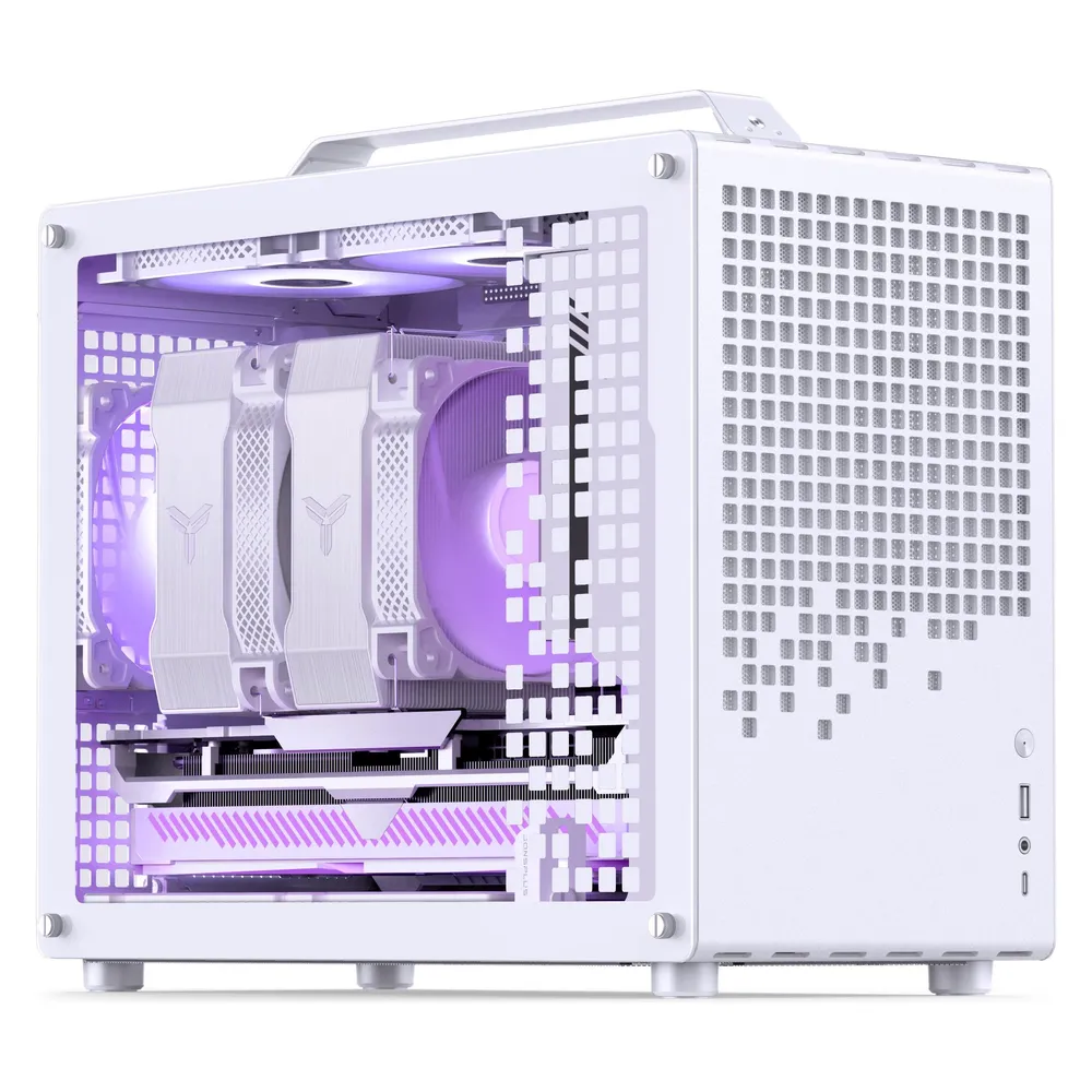 PC Gehäuse Jonsbo Z20 Weiß Mini Tower Tempered Glass Micro ATX