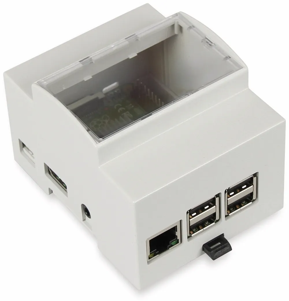 JOY-IT Hutschienen Gehäuse für Raspberry Pi Modell 2B, 3B, 3B+