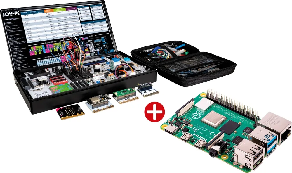 JOY-IT Joy-Pi Advanced Lernzentrale inkl. Raspberry Pi 4 Model B – 8GB RAM