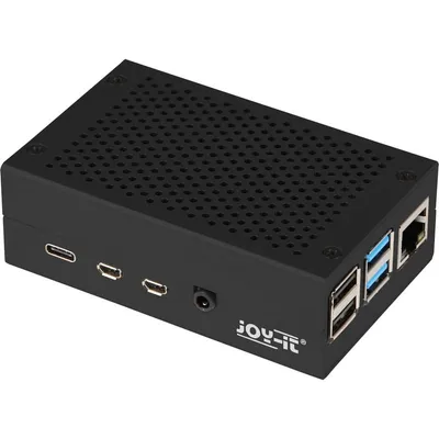 Joy-It RB-AlucaseP4+01B Aluminiumgehäuse für Raspberry Pi 4 B