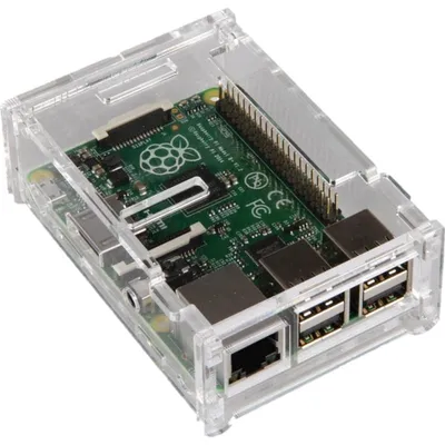 Joy-It RB-Case+01 Transparentes Acrylgehäuse für Raspberry B+/2B/3