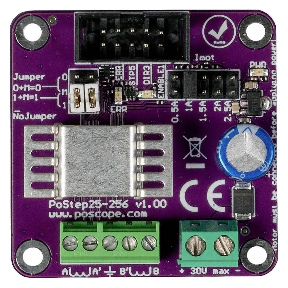 JOY-IT Schrittmotor-Treiber 0.5 - 2.5A, max. 256 Mikroschritte pro Schritt