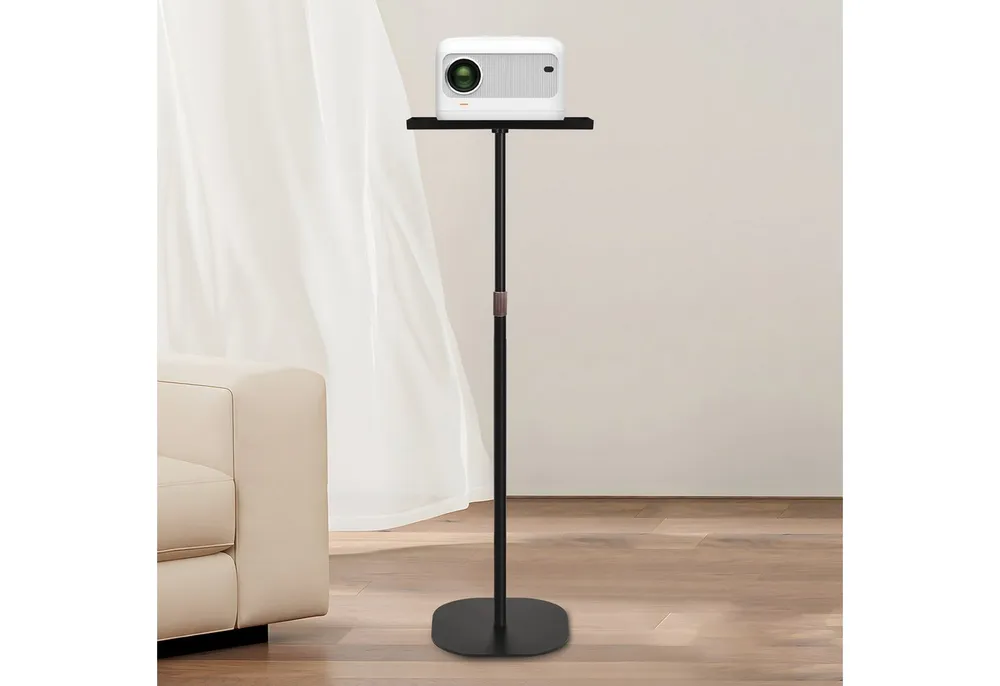 JOYOLEDER Beamer-Standfuß Beamer Ständer - Multifunktionaler Bodenständer verstellbar Höhe, (57,5cm bis 160cm, 10KG Kapazität, kompatibel mit Projektoren, Kameras & Laptop für für Zuhause, Büro)
