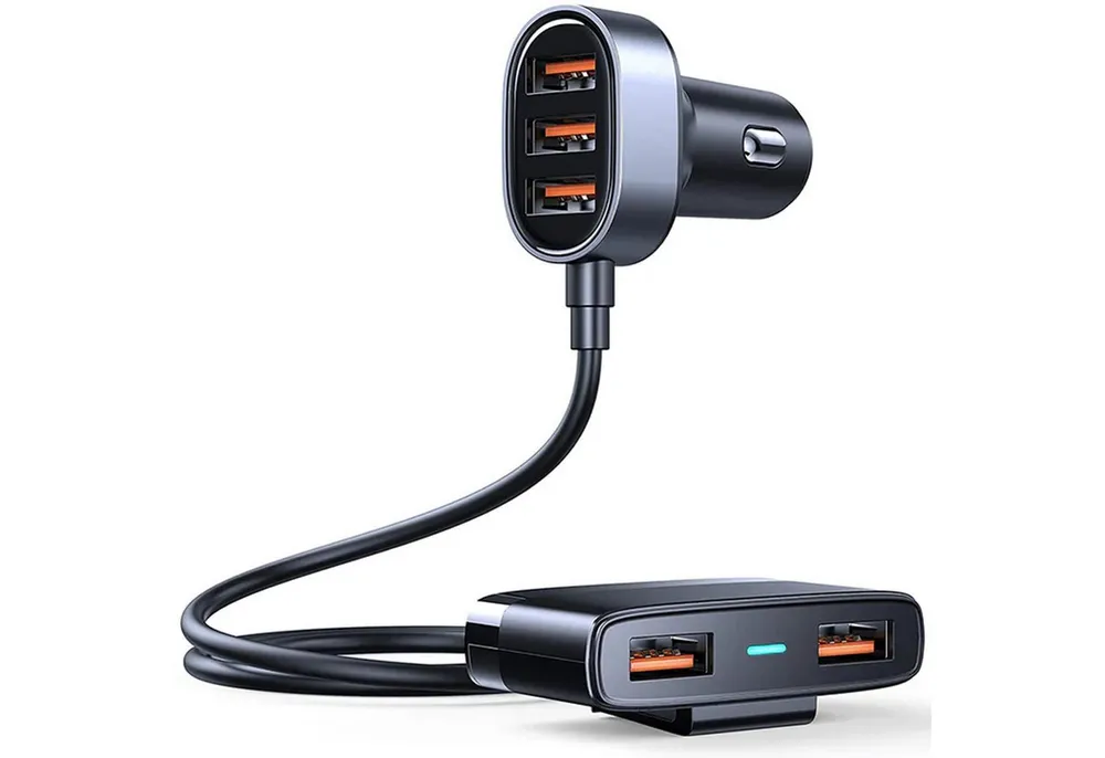 JOYROOM JR-CL03 Kfz Multi Smartphone-Ladegerät (6200 mA, 12V 24V KFZ USB Zigarettenanzünder Mehrfachstecker 5x USB Verteiler)