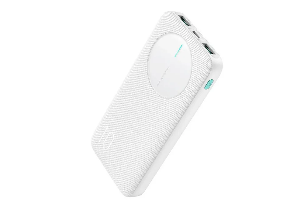 JOYROOM JR-PBF12 - 10000 mAh Powerbank mit 2x USB A, 1x USB-C Ladebuchse 10000 mAh (5 V), PowerBank 3x USB Akku Power Zusatz Batterie Typ C Charger Ladegerät