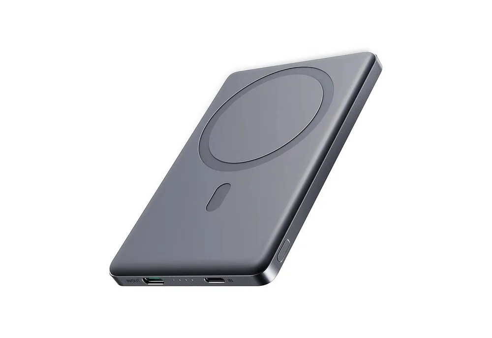 JOYROOM JR-PBM0 MagSafe kompatible Powerbank JR-PBM0 5000 mAh (5 V), Wireless Quick Charge Power Bank USB A und Type C Akku Pack Batterie