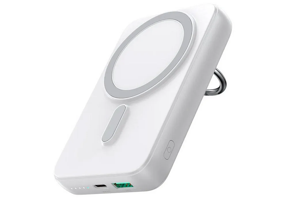 JOYROOM JR-W050 MagSafe kompatibel Powerbank JR-W050 10000 mAh (5 V), Wireless Quick Charge Power Bank USB A und Type C Akku Pack Batterie