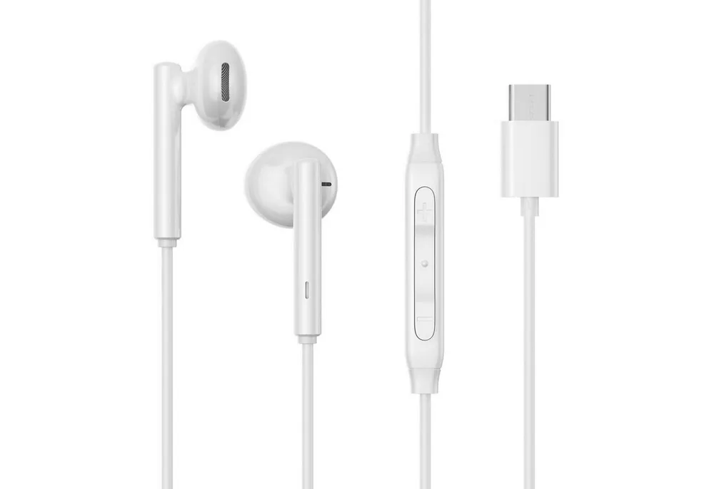 JOYROOM Kabel Kopfhörer USB Typ C Anschluss In-Ear-Kopfhörer – Weiß In-Ear-Kopfhörer